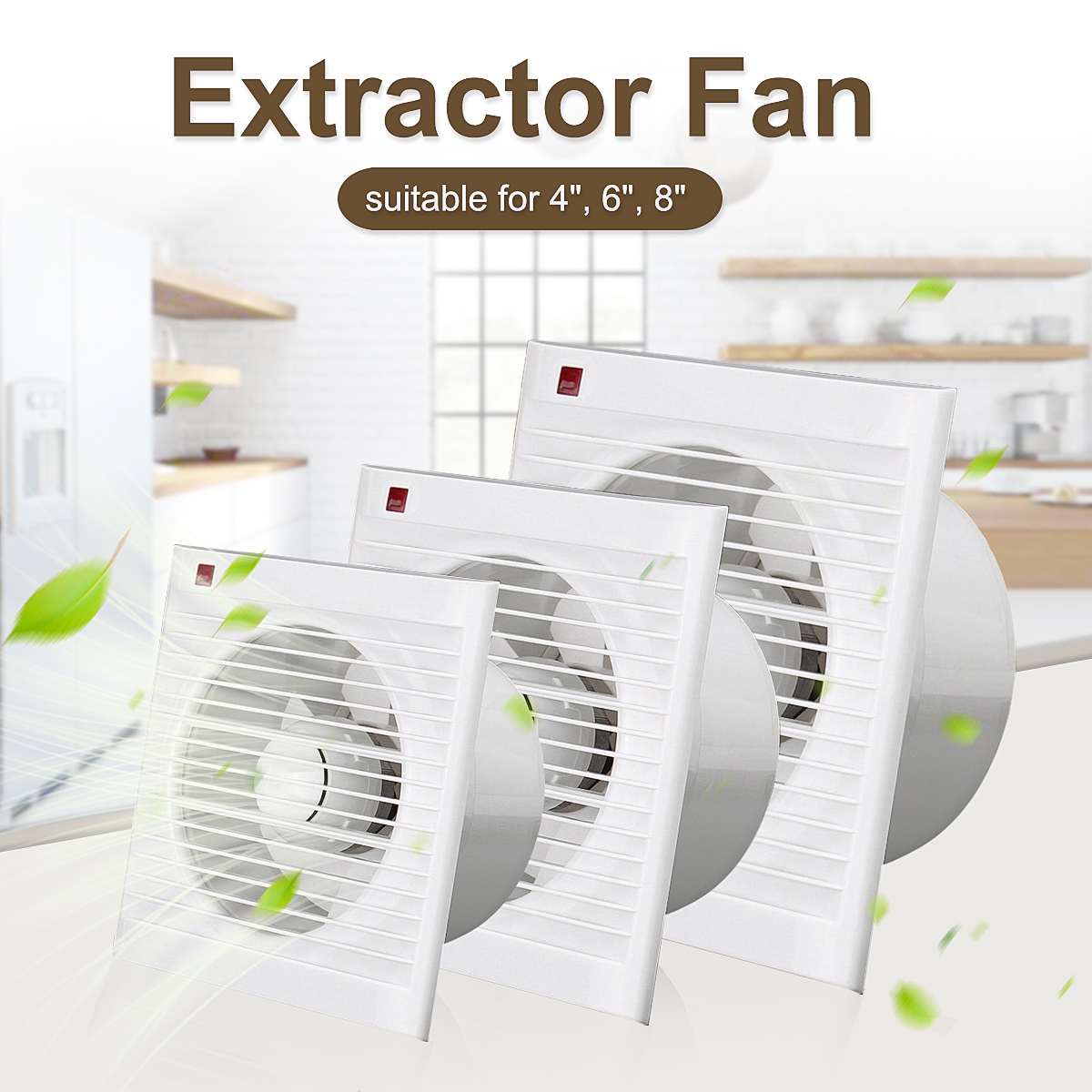 4 بوصة 6 بوصة 8 بوصة 220 فولت  - مراجعة Home Bathroom Fan وسعره