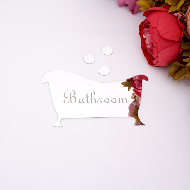 علامة مدخل الحمام الاكريليك مر - مراجعة Home Bathroom Door Signs وسعره