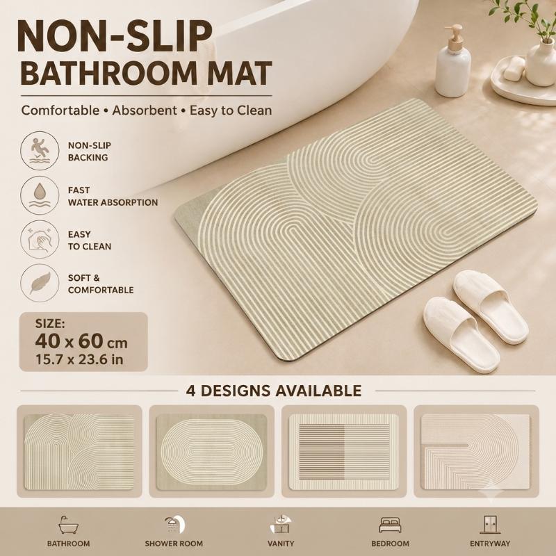 سجادة حمام من الدياتوميت سريعة - مراجعة Non Slip Bath Mat وسعره